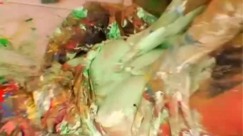 Smearing Paint All Over Each Other Screencap 109 on sinx.preview.netperv.com