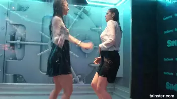 Cute chicks party underneath the club shower Screencap 86 on sinx.preview.netperv.com
