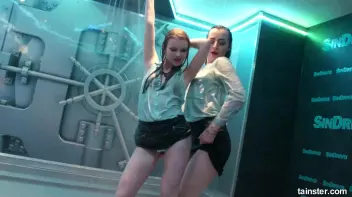 Cute chicks party underneath the club shower Screencap 23 on sinx.preview.netperv.com