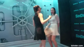 Cute chicks party underneath the club shower Screencap 36 on sinx.preview.netperv.com