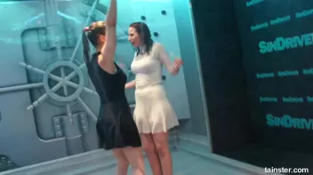 Cute chicks party underneath the club shower Screencap 37 on sinx.preview.netperv.com