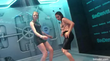 Cute chicks party underneath the club shower Screencap 64 on sinx.preview.netperv.com