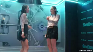 Cute chicks party underneath the club shower Screencap 75 on sinx.preview.netperv.com