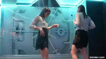 Cute chicks party underneath the club shower Screencap 77 on sinx.preview.netperv.com