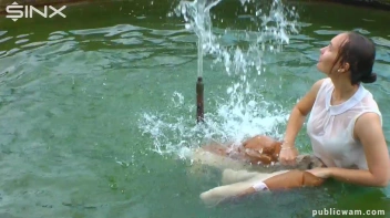 Brunette's Wet And Messy Water Frolic Screencap 26 on sinx.preview.netperv.com