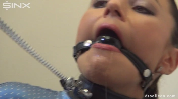 Leashed Brunette Drools While Humiliated With Ball Gag Screencap 28 on sinx.preview.netperv.com