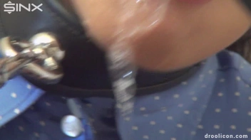 Leashed Brunette Drools While Humiliated With Ball Gag Screencap 52 on sinx.preview.netperv.com