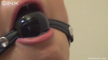 Leashed Brunette Drools While Humiliated With Ball Gag Screencap 10 on sinx.preview.netperv.com
