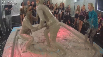 Messy Wrestling: Dirty Up Those Denim Shorts In The Mud! Screencap 26 on sinx.preview.netperv.com