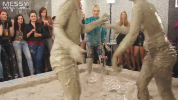 Messy Wrestling: Dirty Up Those Denim Shorts In The Mud! Screencap 28 on sinx.preview.netperv.com