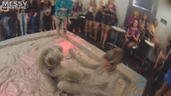 Messy Wrestling: Dirty Up Those Denim Shorts In The Mud! Screencap 58 on sinx.preview.netperv.com