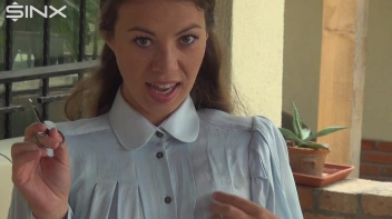 Destructive Brunette Rips Her Silk Blouse Screencap 8 on sinx.preview.netperv.com