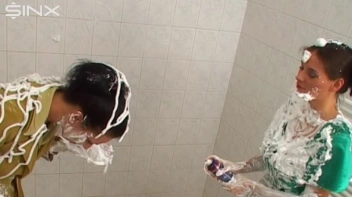 Two Messy Babes Covered In Foam Screencap 27 on sinx.preview.netperv.com