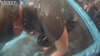 Messy Wrestling: Lost Footage Found! 2 In-Your-Face Oil Matches 4 The Price Of 1! Action Cam Footage! Screencap 90 on sinx.preview.netperv.com