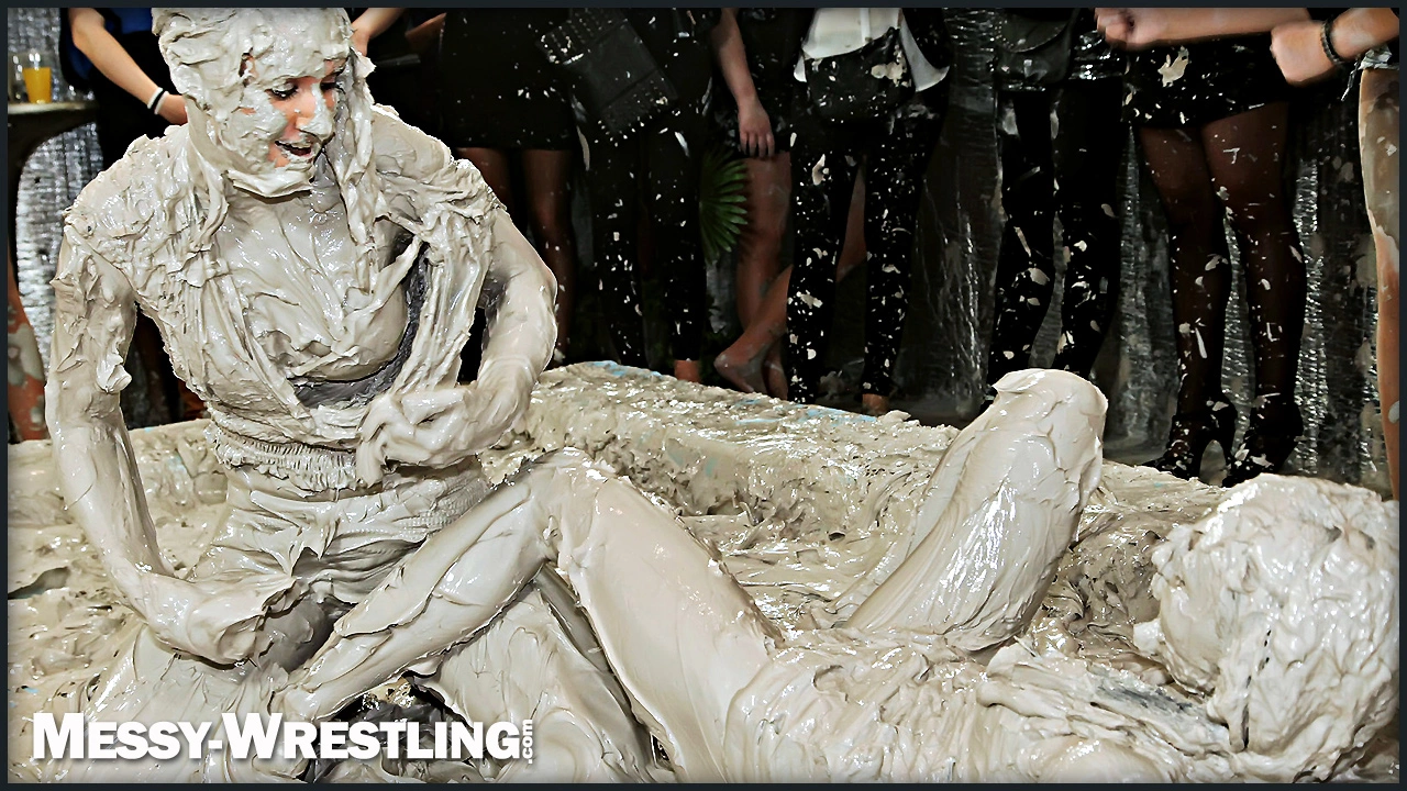 Muddy Wrestling: Miss Skinny Is Back In Messy Action! Hair Pullers Go Hard! on sinx.preview.netperv.com