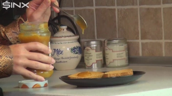 Brunette Babe Crushes Food And Licks Toes Screencap 4 on sinx.preview.netperv.com