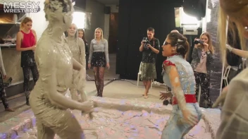 Messy Wrestling: Two Battles - No One Stops Until They're Fully Slopped! Screencap 90 on sinx.preview.netperv.com