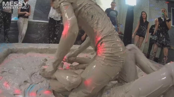 Messy Wrestling: Two Battles - No One Stops Until They're Fully Slopped! Screencap 15 on sinx.preview.netperv.com