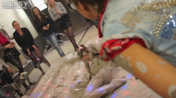 Messy Wrestling: Two Battles - No One Stops Until They're Fully Slopped! Screencap 20 on sinx.preview.netperv.com