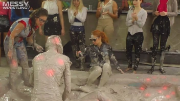 Messy Wrestling: Two Battles - No One Stops Until They're Fully Slopped! Screencap 35 on sinx.preview.netperv.com