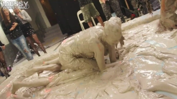Messy Wrestling: Two Battles - No One Stops Until They're Fully Slopped! Screencap 45 on sinx.preview.netperv.com