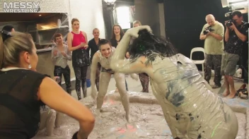 Messy Wrestling: Two Battles - No One Stops Until They're Fully Slopped! Screencap 58 on sinx.preview.netperv.com