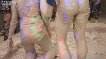 Messy Wrestling: Two Battles - No One Stops Until They're Fully Slopped! Screencap 70 on sinx.preview.netperv.com