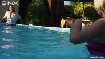 Cute Girls Take A Fully Clothed Dip In The Pool Screencap 26 on sinx.preview.netperv.com