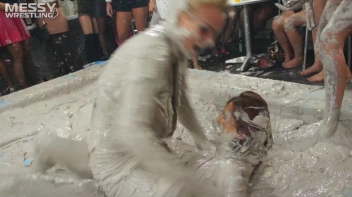 Messy Wrestling: Shiny Babes Brawl Hard In The Mud - Topless Take-Down!! Screencap 21 on sinx.preview.netperv.com