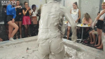 Messy Wrestling: Shiny Babes Brawl Hard In The Mud - Topless Take-Down!! Screencap 22 on sinx.preview.netperv.com