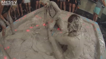 Messy Wrestling: Shiny Babes Brawl Hard In The Mud - Topless Take-Down!! Screencap 24 on sinx.preview.netperv.com