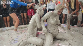 Messy Wrestling: Shiny Babes Brawl Hard In The Mud - Topless Take-Down!! Screencap 47 on sinx.preview.netperv.com