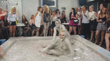 Messy Wrestling: Shiny Babes Brawl Hard In The Mud - Topless Take-Down!! Screencap 55 on sinx.preview.netperv.com