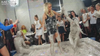 Messy Wrestling: Shiny Babes Brawl Hard In The Mud - Topless Take-Down!! Screencap 56 on sinx.preview.netperv.com