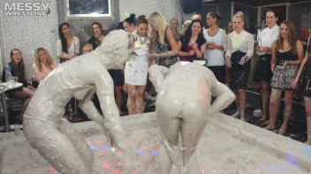 Messy Wrestling: Shiny Babes Brawl Hard In The Mud - Topless Take-Down!! Screencap 72 on sinx.preview.netperv.com