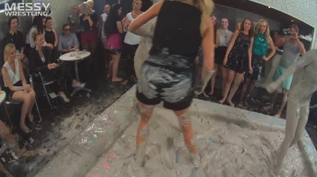 Messy Wrestling: Shiny Babes Brawl Hard In The Mud - Topless Take-Down!! Screencap 83 on sinx.preview.netperv.com