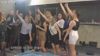 Messy Wrestling: Oil 'Em Up And Watch The Slimy Show X2!! 2 Audience Fights!!! Screencap 2 on sinx.preview.netperv.com