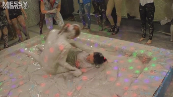 Messy Wrestling: Fully Clothed Fueds In The Mud! 4 No Mercy Catfighters Get Their Slop On! Screencap 10 on sinx.preview.netperv.com
