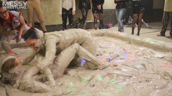 Messy Wrestling: Fully Clothed Fueds In The Mud! 4 No Mercy Catfighters Get Their Slop On! Screencap 12 on sinx.preview.netperv.com