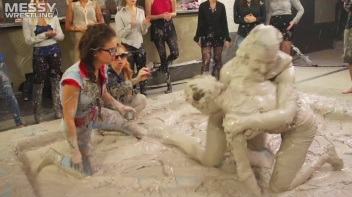 Messy Wrestling: Fully Clothed Fueds In The Mud! 4 No Mercy Catfighters Get Their Slop On! Screencap 34 on sinx.preview.netperv.com