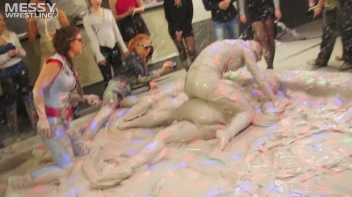 Messy Wrestling: Fully Clothed Fueds In The Mud! 4 No Mercy Catfighters Get Their Slop On! Screencap 35 on sinx.preview.netperv.com