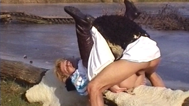 Latest deal - rough outdoor sex for grandma