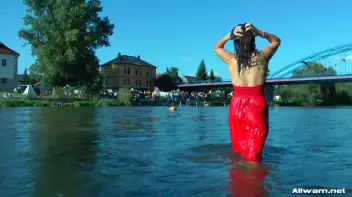 Stunning Gina Proudly Reigns As Town's Wetlook Queen Screencap 78 on sinx.preview.netperv.com