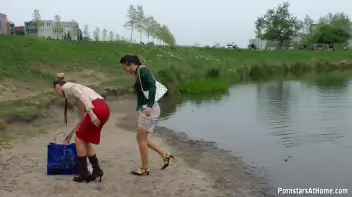 Messy Catfight Ends Up In The Pond Screencap 87 on sinx.preview.netperv.com