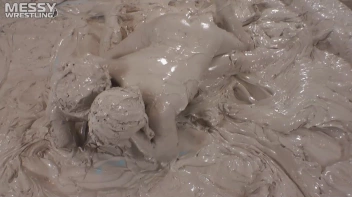 Muddy Wrestling: Fired Up Eurobabes Bring On The Mess - Audience Gets It! Screencap 88 on sinx.preview.netperv.com