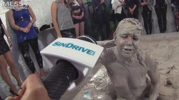 Muddy Wrestling: Fired Up Eurobabes Bring On The Mess - Audience Gets It! Screencap 73 on sinx.preview.netperv.com