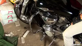 Biker Chick Cranks Up The Bi Action Screencap 1 on sinx.preview.netperv.com