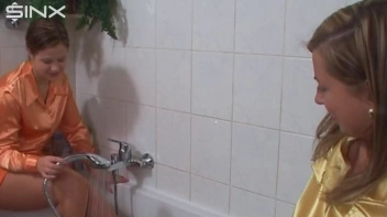 Soaped Up Hotties Get Wet In The Shower Screencap 2 on sinx.preview.netperv.com