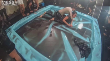 Messy Wrestling: Stylish, Feisty, And Ready To Rock That Oil!  4 Action Cam Battles With 8 Crazy Babes!! Screencap 46 on sinx.preview.netperv.com