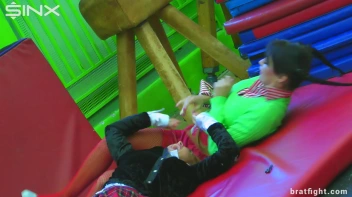 Naughty College Girls in Stockings Catfight - Cam 2 Screencap 22 on sinx.preview.netperv.com